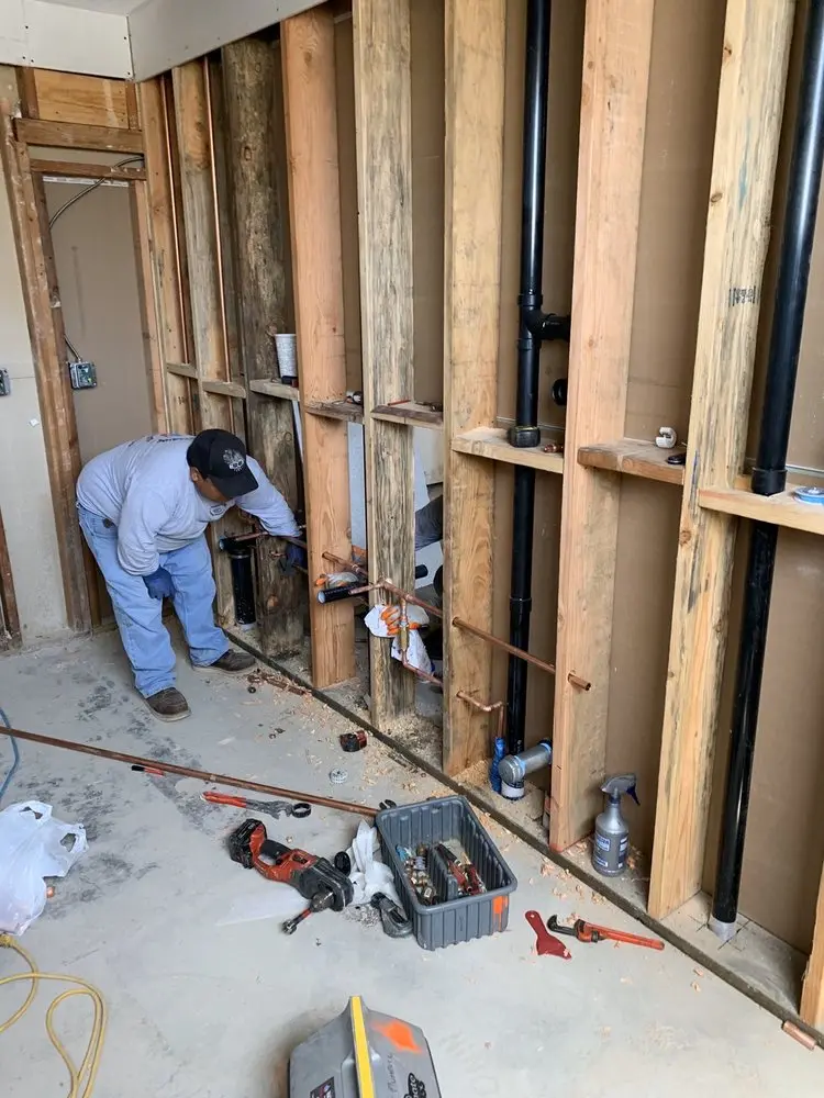 Commercial rough-in plumbing for Water Heater Replacement in Bound Brook Junction